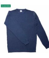 Maglia Uomo Cotone Jeans rigenerato Gino - baltic blue