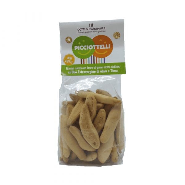 PICCIOTTELLI Snack salato al Olio evo e timo - 150 gr