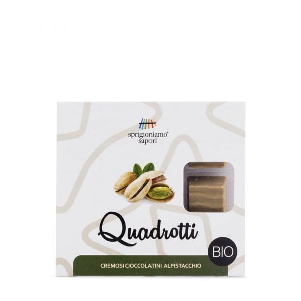 Quadrotti al Pistacchio BIO - 90 gr